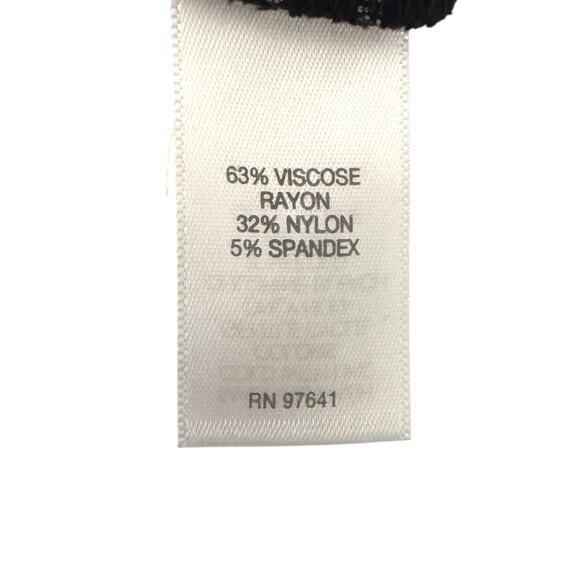 J. Jill Women's Slim Leg Ponte Knit Pants Size MT Black Polka Dot Stretch Pant - Picture 8 of 9